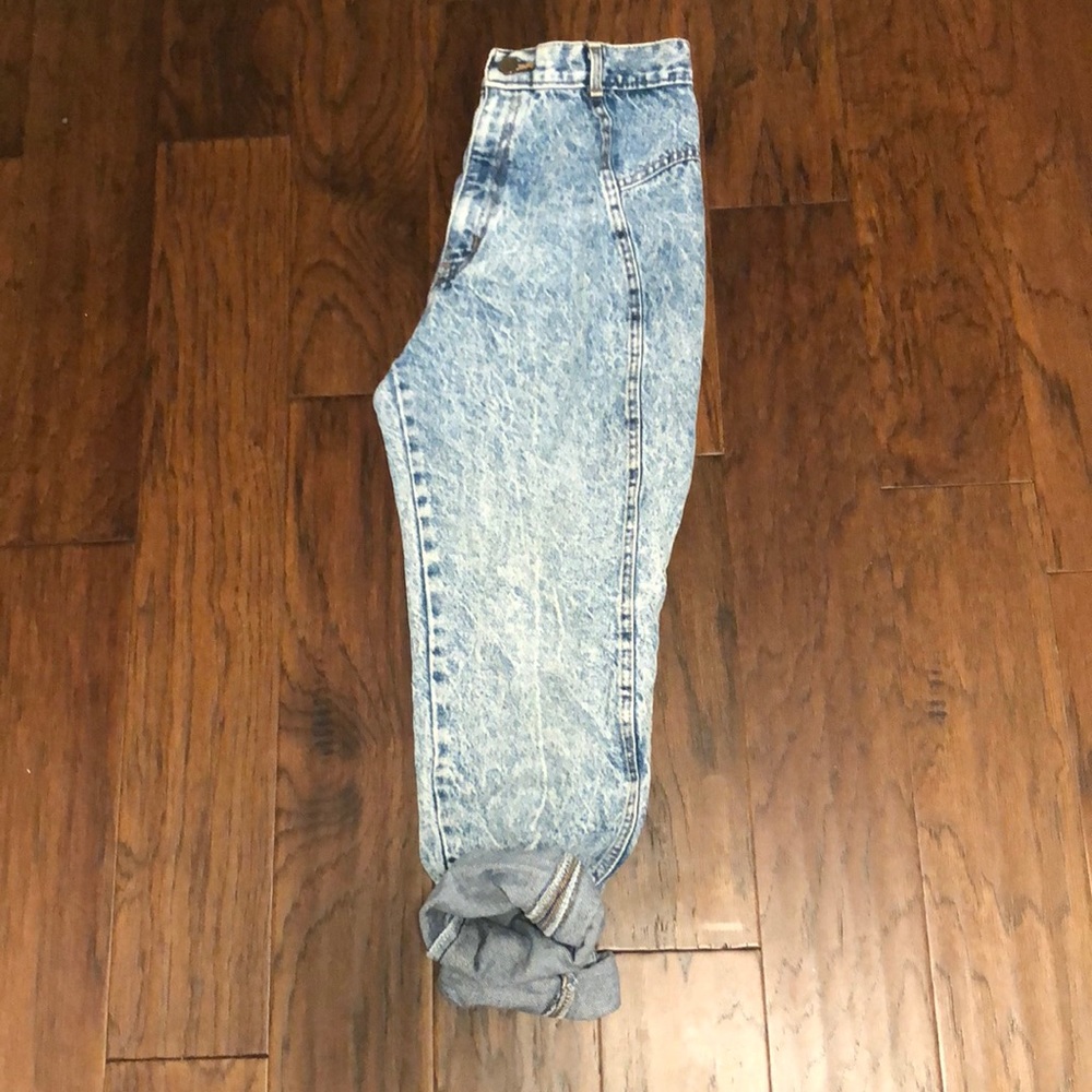 80’s High waisted acid wash jeans
